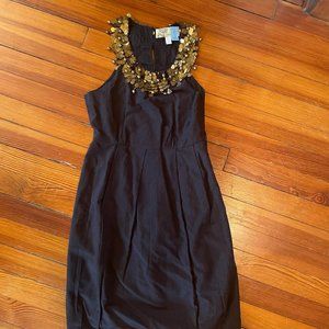 Anthropologie Remark Boho Embellished Collar Dress